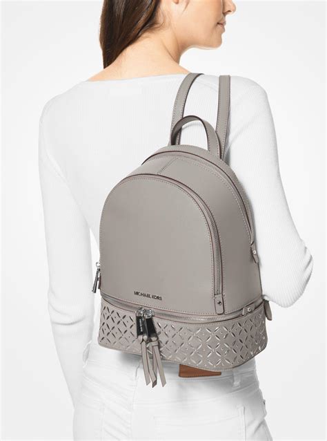 michael kors rhea backpack grey